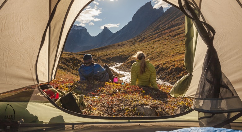 Xanadu (left) Arial and Caliban mountains, Brooks range, Gates of the Arctic National Park, Alaska.
523410044
men:CB2, two people:CB2, wilderness area:CB2, women:CB2, landscape:CB2, tent:CB2, couples:CB3, outdoors:CB2, natural world:CB2, middle-aged:CB2, mountain:CB2, campsite:CB2, scenic:CB2, Arrigetch Peaks:CB2, Gates of the Arctic National Park:CB2, arrigetch creek:CB2, arial peak:CB2
Camping in Acadia National Park